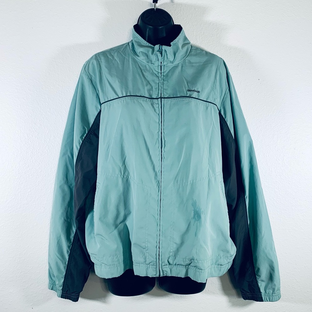 Reebok Teal and Black Women's Jacket